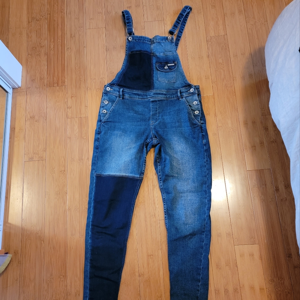 Superdry Patchwork Overalls Size Large - image 2